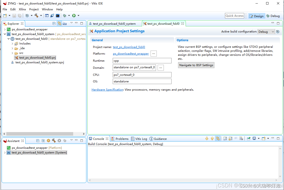 debugging fsbl using the vitis debugger — embedded... 详细教程:vivado2019.2 & vitis2019.2下,zynq7000系列FPGA固化PL程序到外挂flash和SD卡-CSDN博客