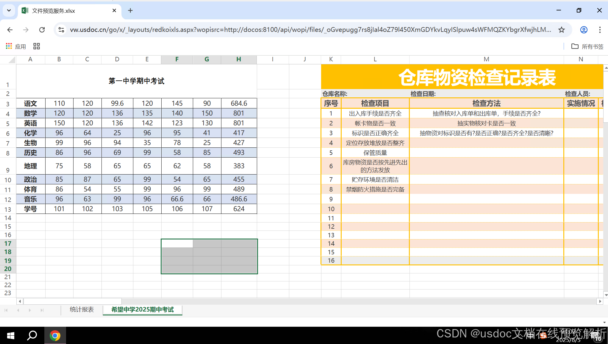 预览效果