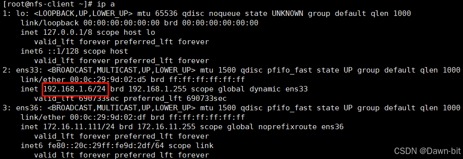 Linux 客户端成功获取 DHCP 地址