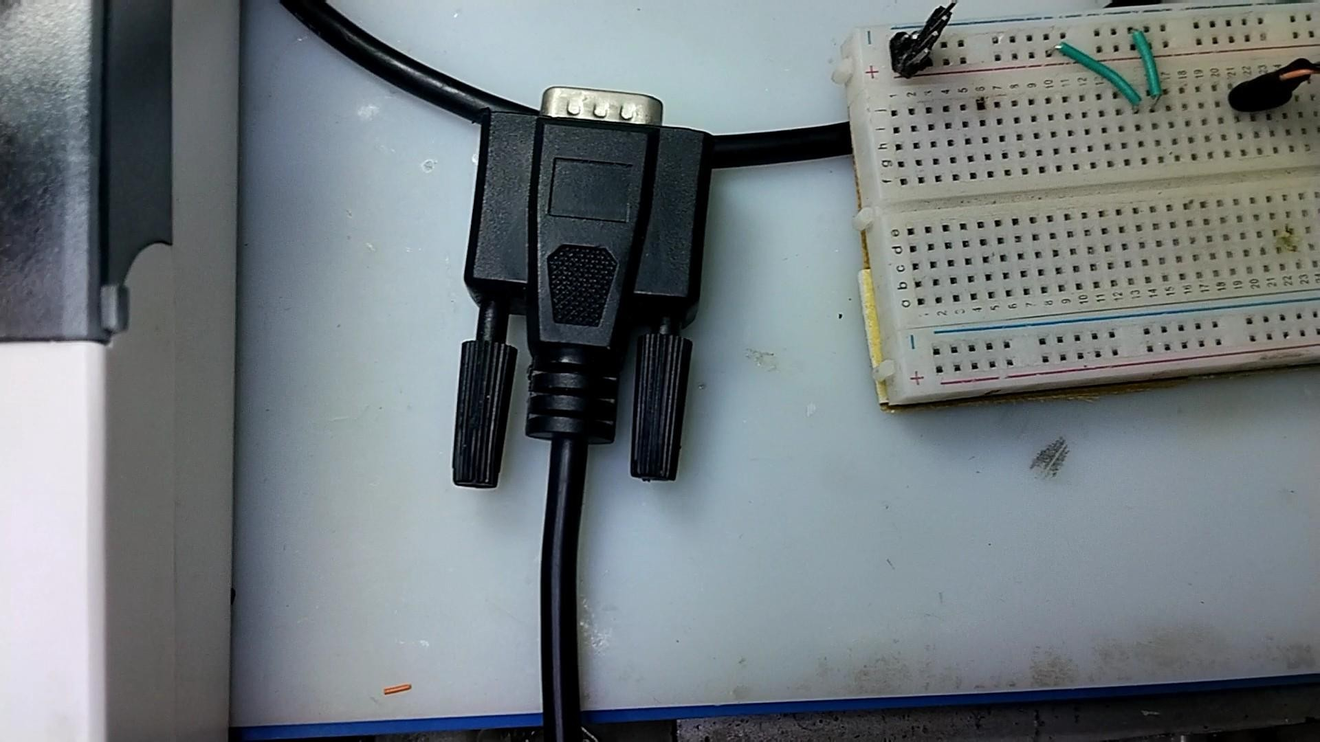 Connector area and test bench environment