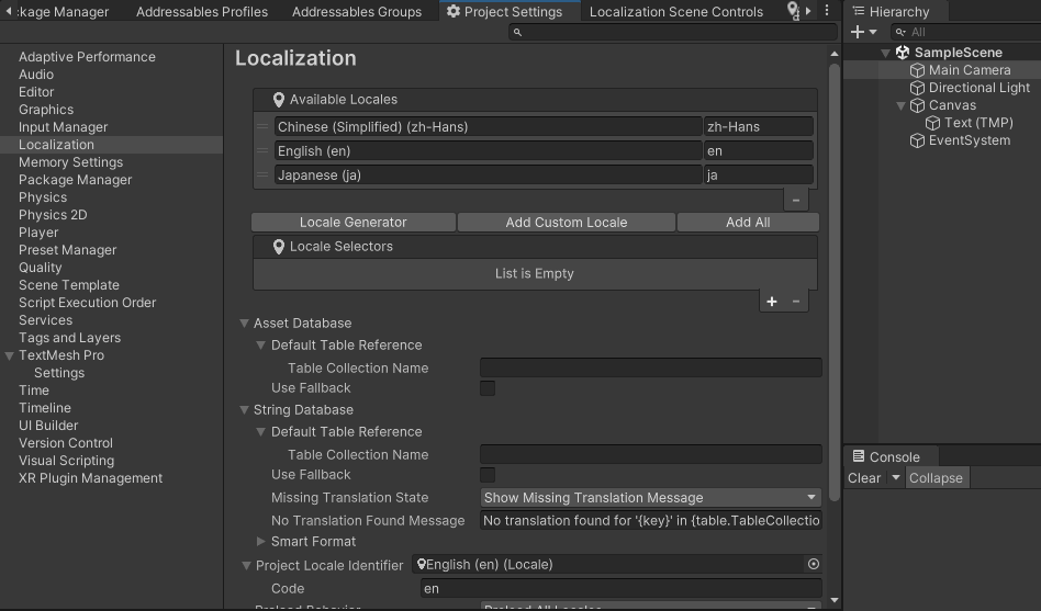 Unity之（多语言）Localization本地化工具_unity localization