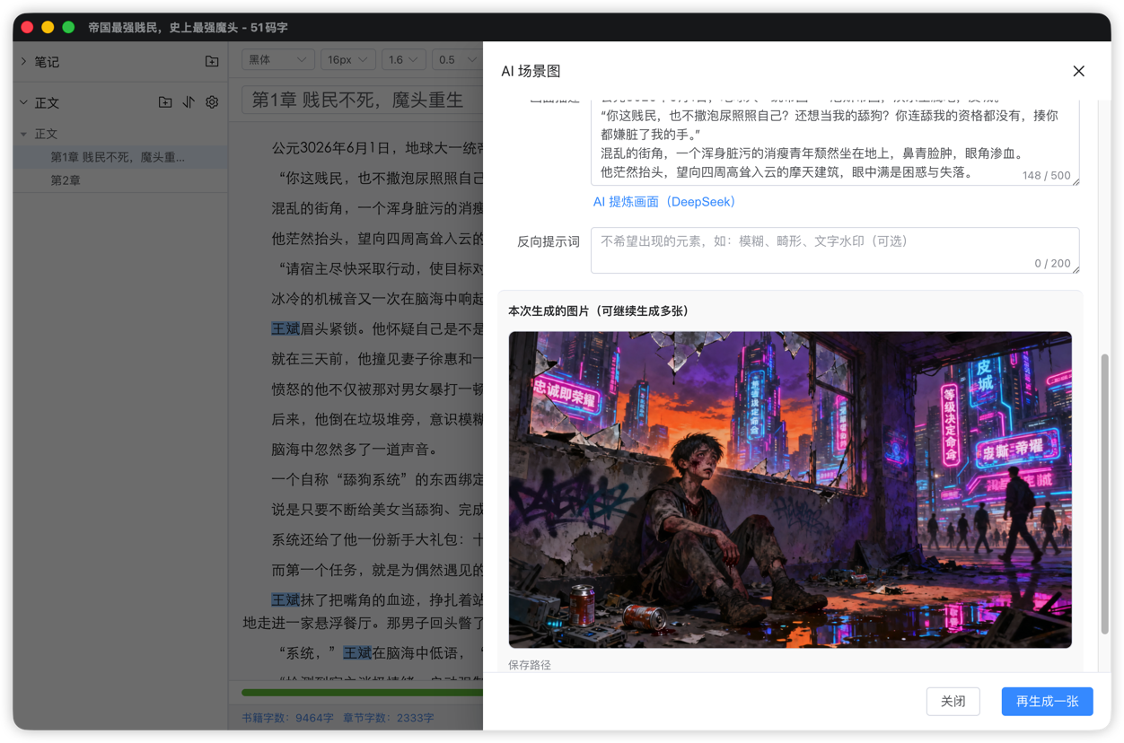 51码字 AI 场景图