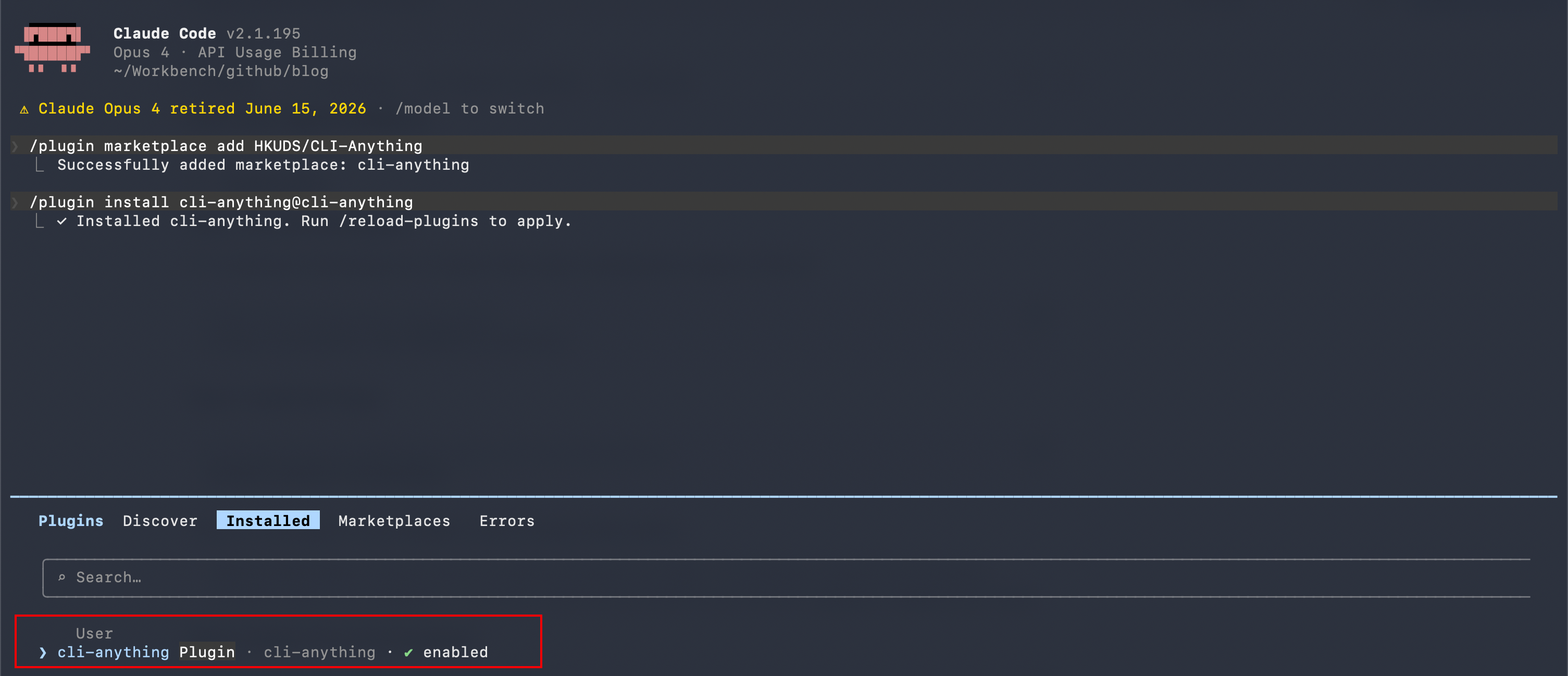 install cli-anything plugin
