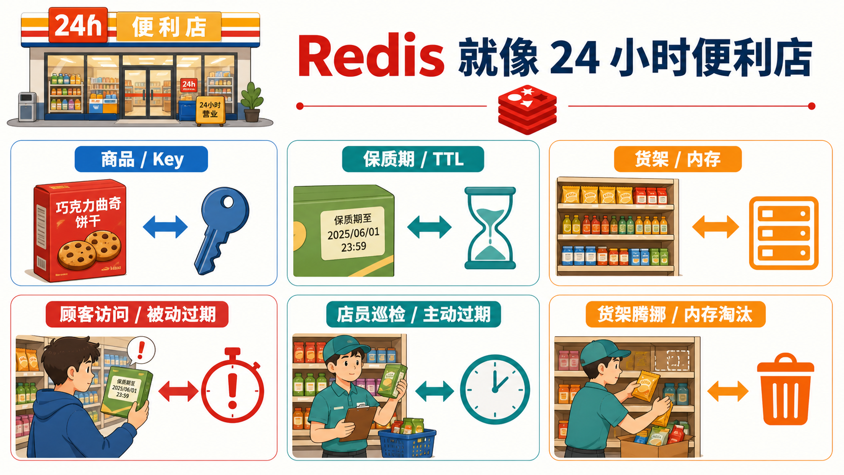 便利店商品与 Redis 对象的对应关系