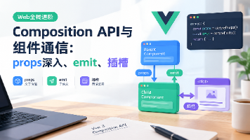 【Web全栈进阶】Composition API与组件通信:props深入、emit、插槽封面图