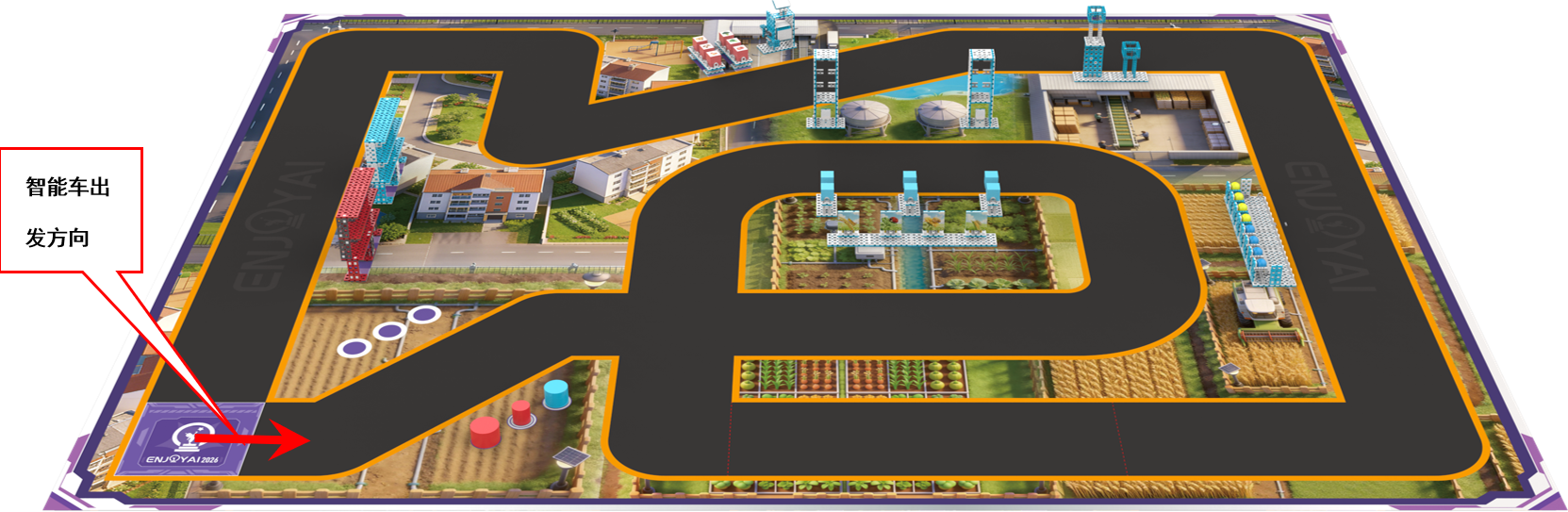 ▲ 图3.1 比赛场地示意图