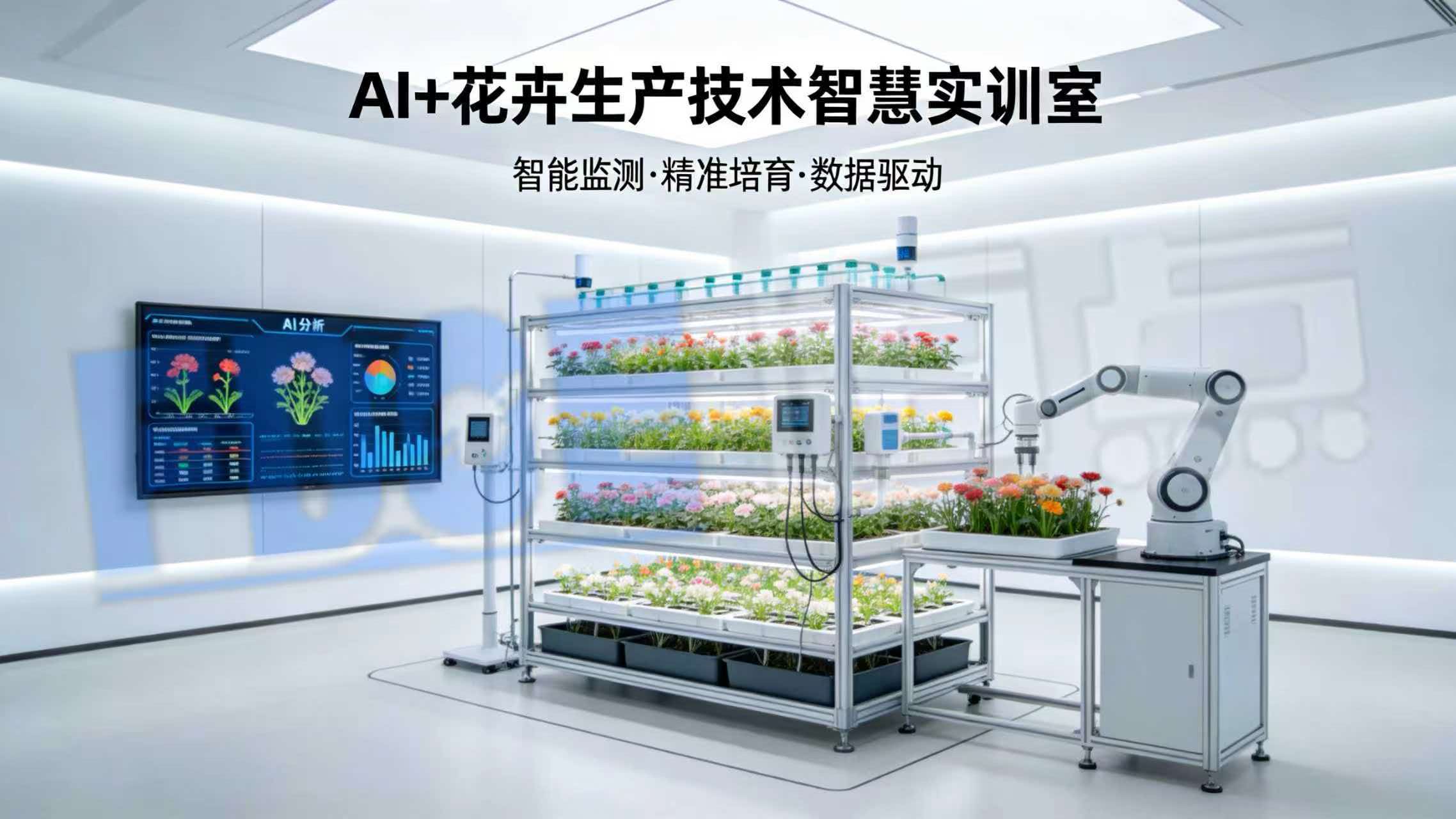 AI+花卉生产技术智慧实训室