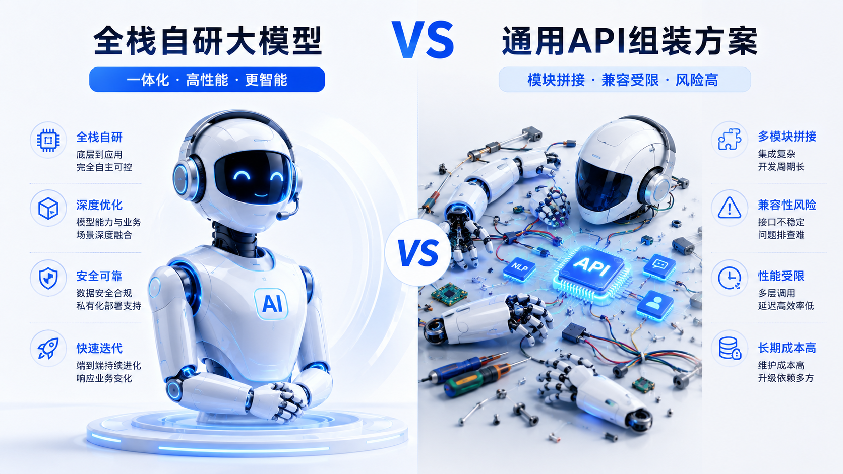 自研大模型厂商与通用API方案商的核心区别