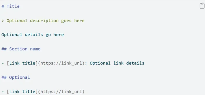 LLMs.txt 文件。