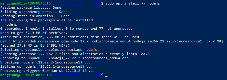 安装node.js