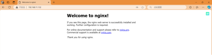 外部主机访问成功