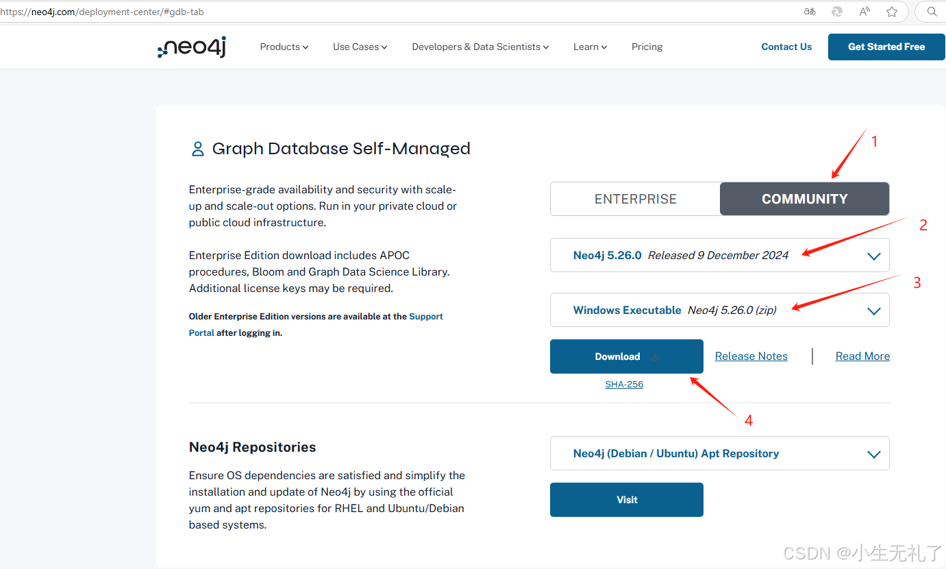 Neo4j 社区版community下载_neo4j下载