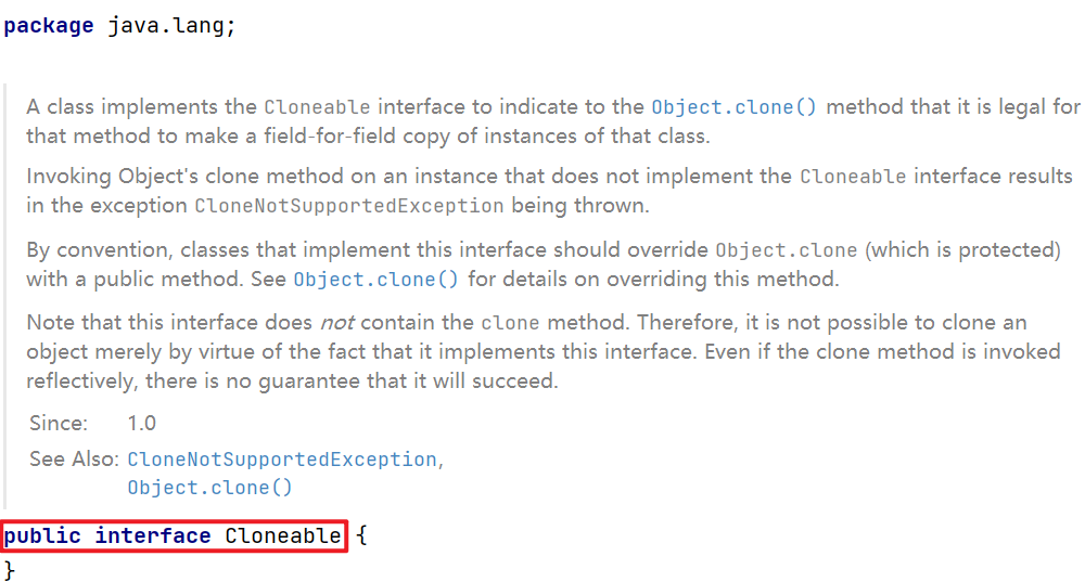 Java中Comparable,Comparator,Clonaeble接口
