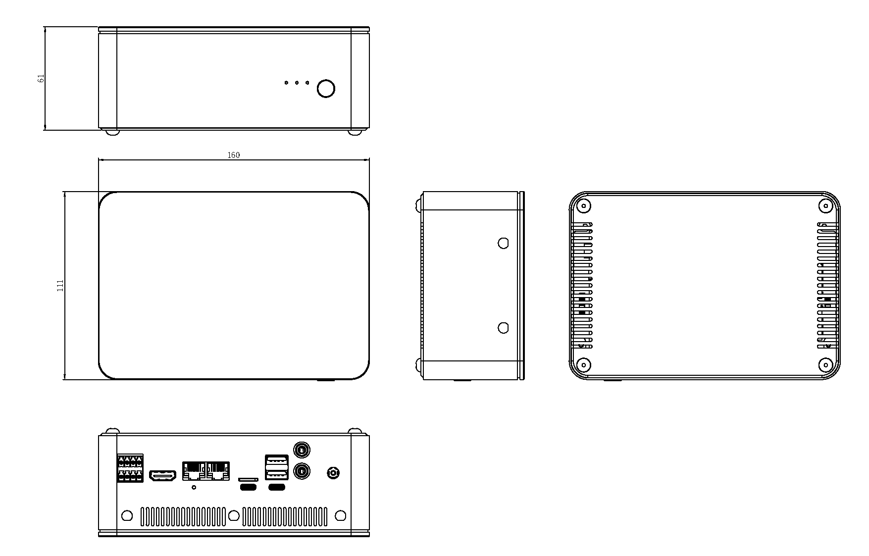 AIBOX PRO 尺寸图