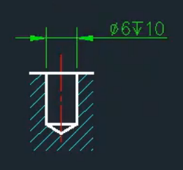 CAD 5-25 盲孔、锥孔/埋头孔、沉孔/平孔、螺纹孔 标注方法_锥孔标注-CSDN博客