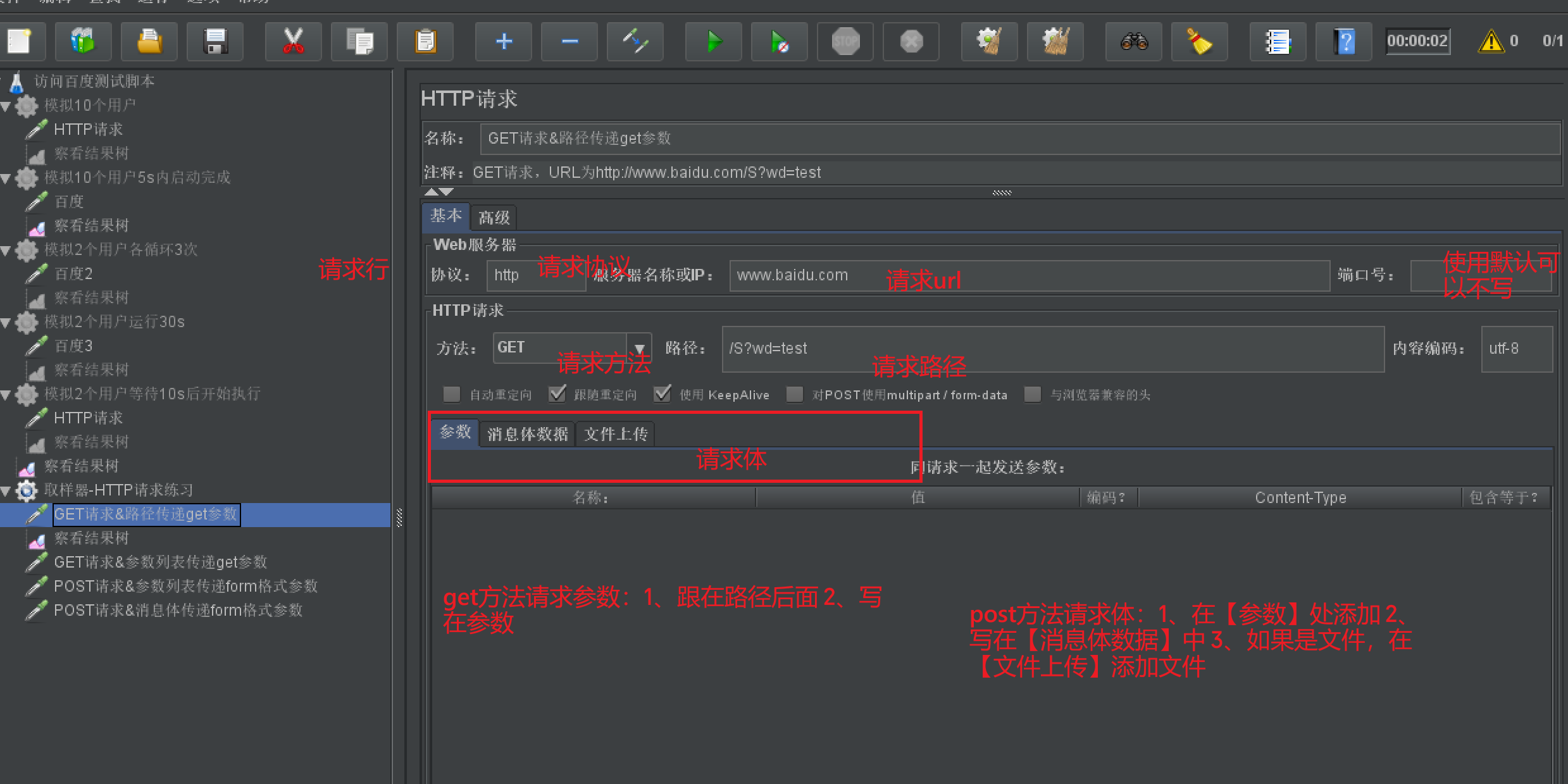 取样器http请求示例