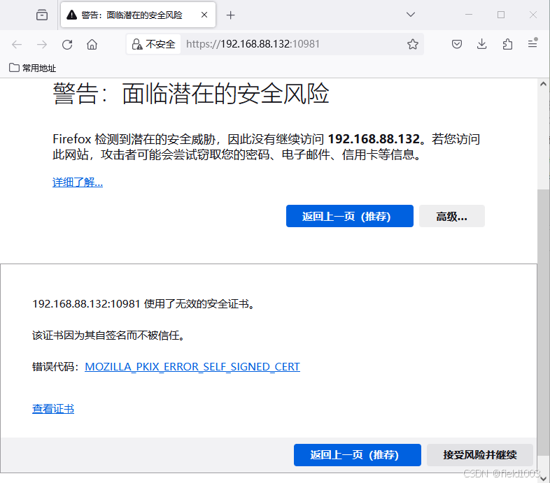 接收风险并继续