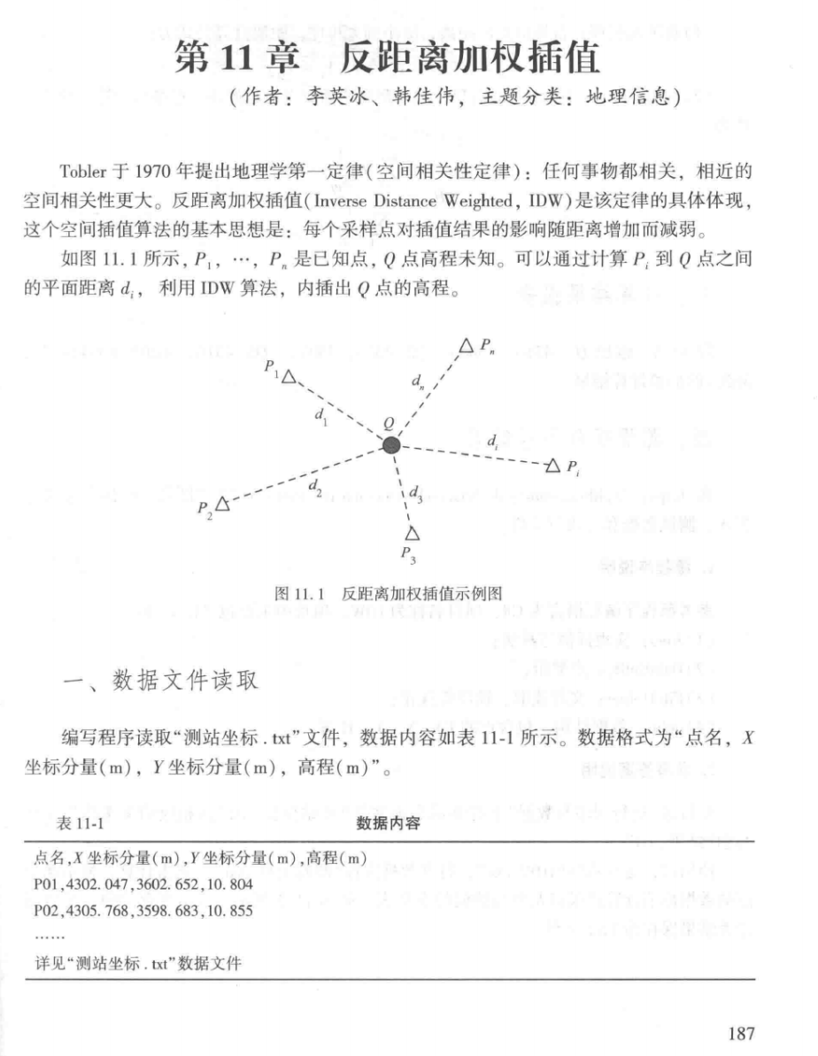 武汉大学测绘程序设计上册题二反距离加权插值-CSDN博客