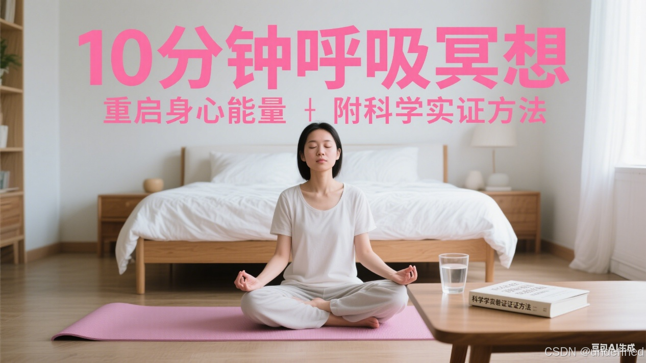 10 分钟呼吸冥想,重启身心能量|附科学实证方法-CSDN博客