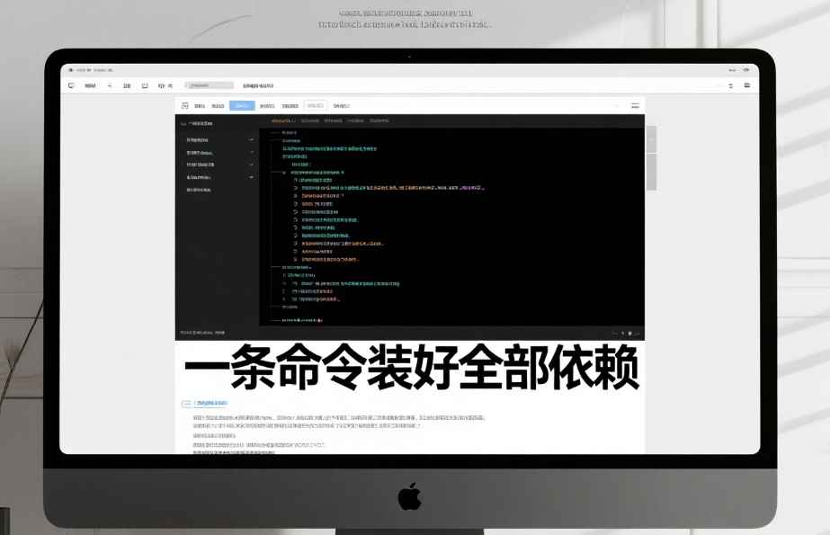 一条命令装好依赖