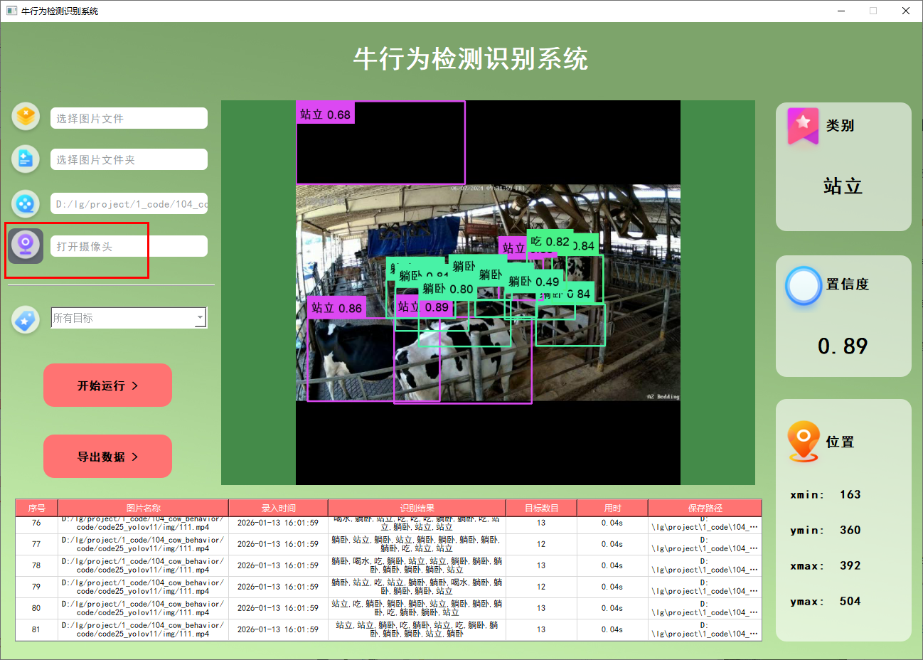毕业项目推荐:104-基于yolov8/yolov5/yolo11的牛行为检测识别系统(Python+卷积神经网络)_做牛的行为识别算法需要 ...