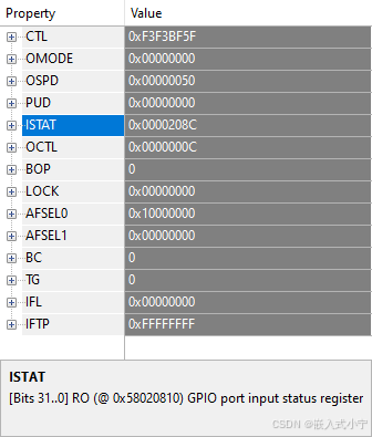 通过ISTAT (Input Status Register)寄存器了解pcb走线是否正常_gpio istat-CSDN博客