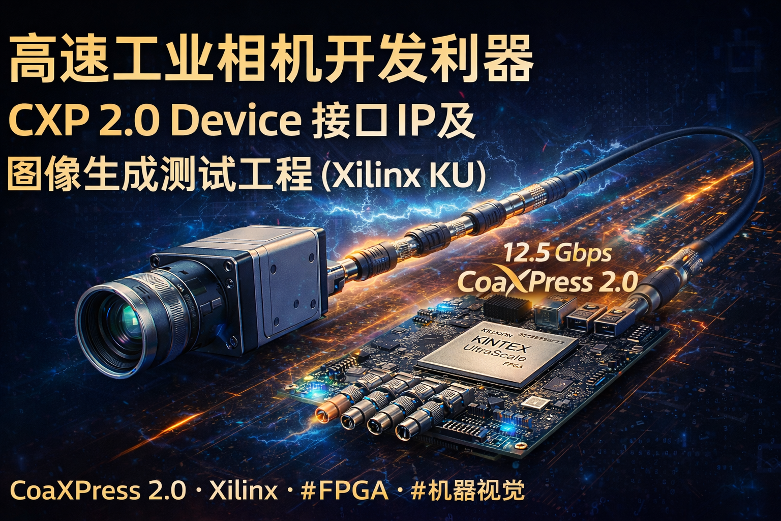 高速工业相机开发利器:CXP 2.0 Device 接口 IP 及示例工程(Xilinx KU 源码级交付)_fpga cxp接口-CSDN博客