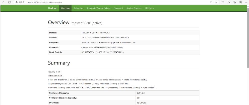 【Hadoop】Hadoop3.1.4完全分布式集群搭建