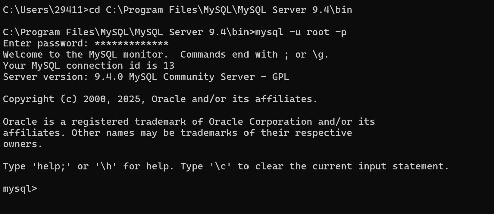 MySQL下载安装最新版，2025最新保姆级教程_mysql9.4安装教程