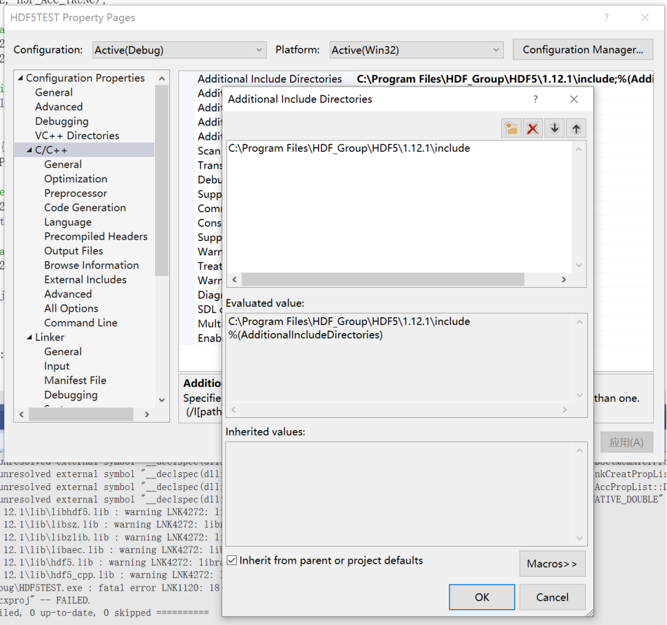VC++2019 配置HDF5 设置_vs2019 hdf5-CSDN博客