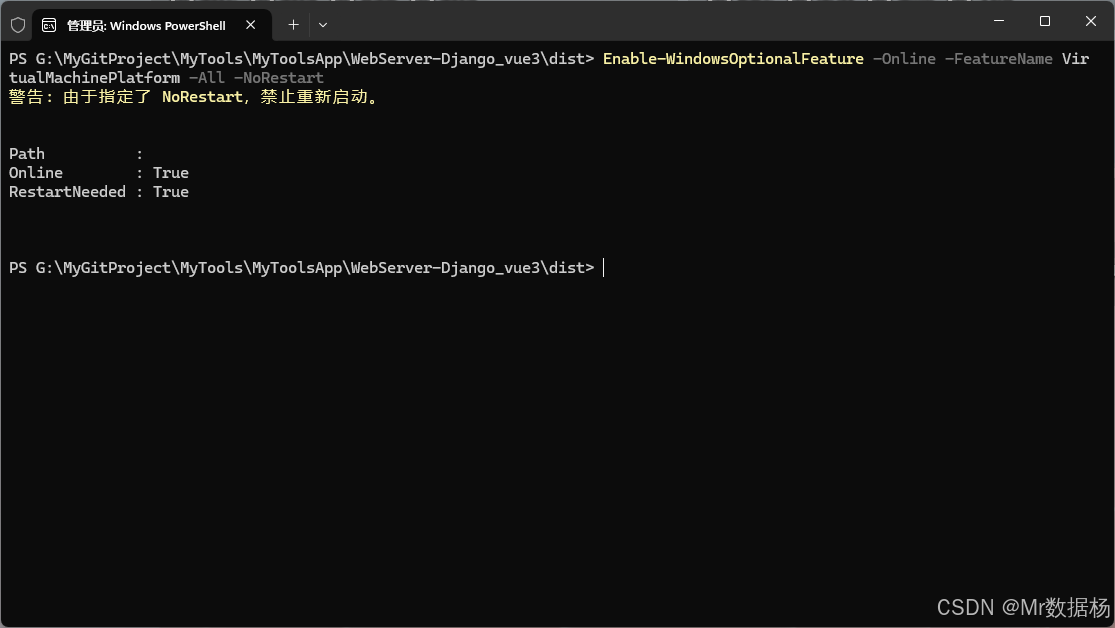 执行 PowerShell 命令
