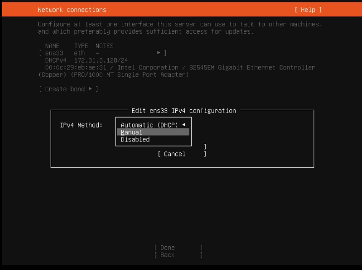 Ubuntu 20.04.4 Server 图文安装教程[含磁盘分区、设置固定IP地址]_ubuntu server安装教程