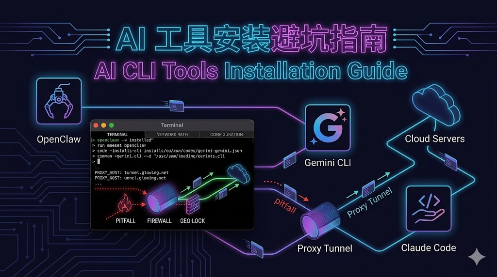 macos 平台 ai cli 工具安装与配置避坑指南 openclaw gemini cli claude code