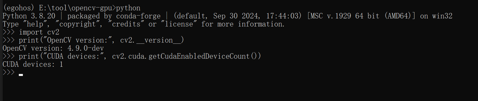 Windows安装Opencv-GPU版本_opencv gpu版本