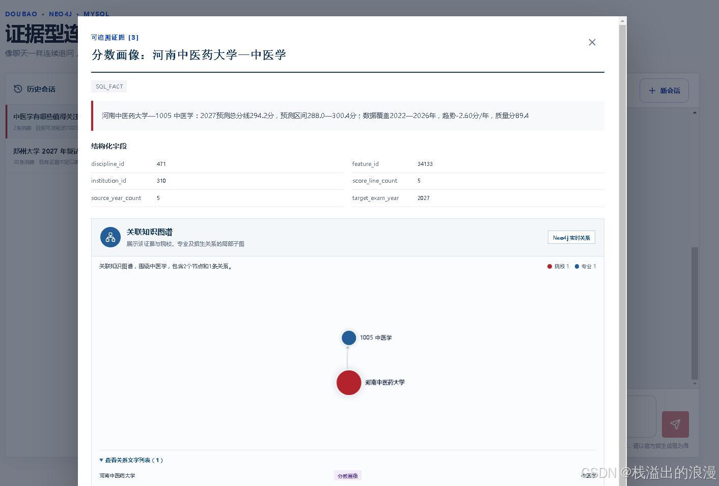 计算机毕业设计知识图谱(Neo4j)+大语言模型LLM+GraphRAG图检索增强技术考研院校推荐_分数线预测与智能问答系统_Python知识图谱
