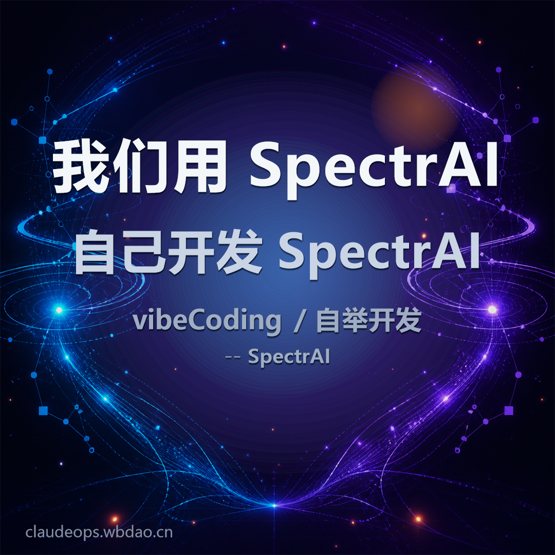 我们用SpectrAI自己开发SpectrAI