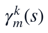 \gamma_m^k(s)