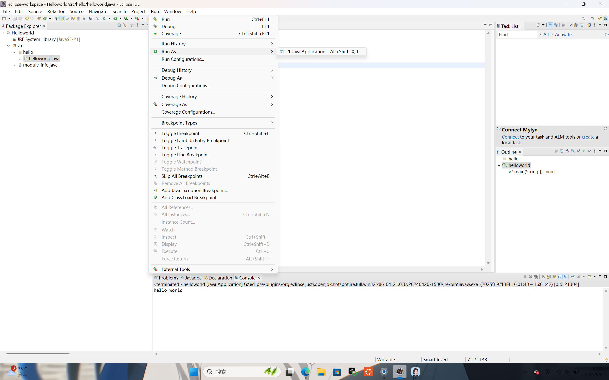 如何用eclipse编写helloworld-CSDN博客