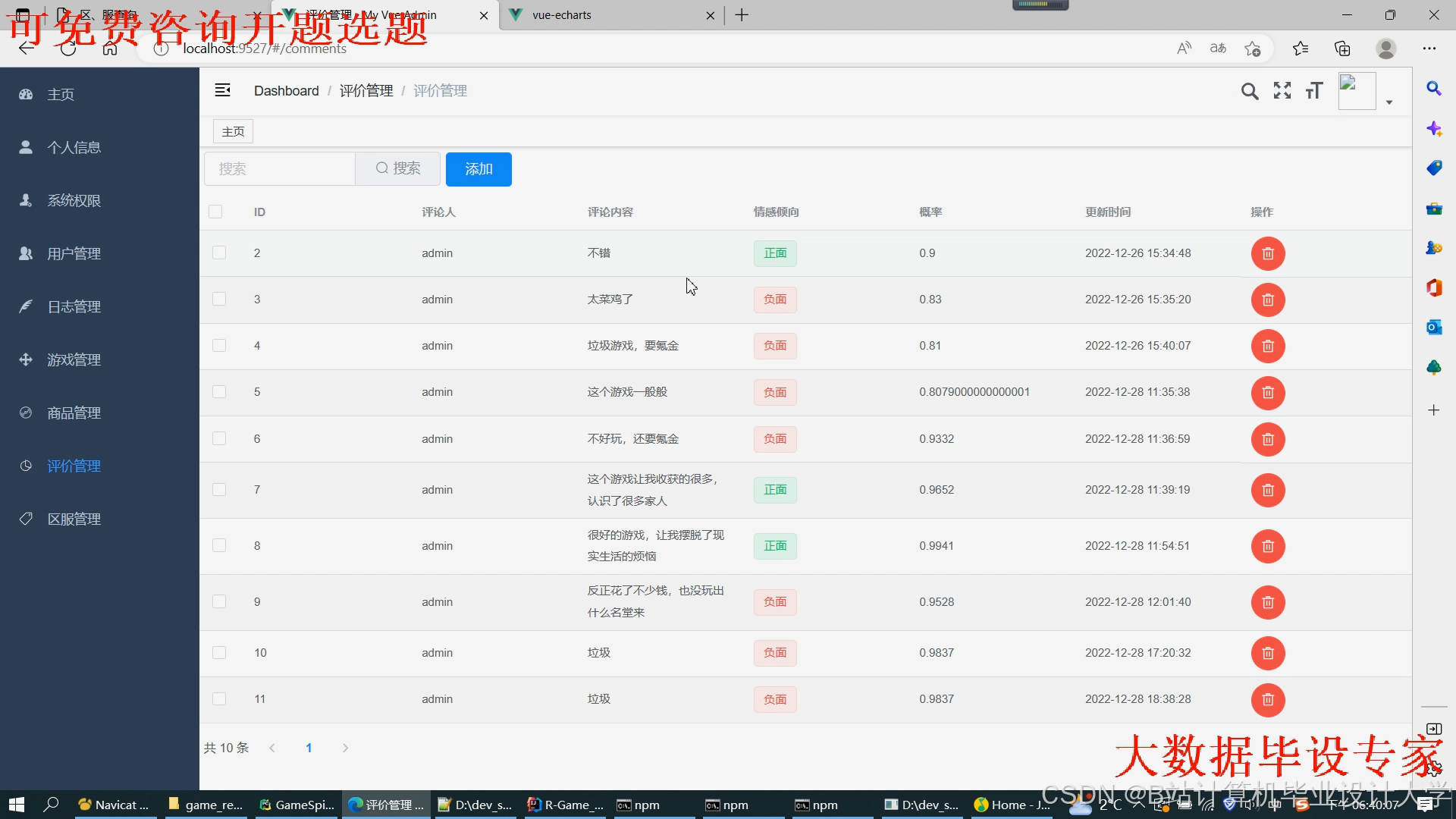 计算机毕业设计hadoop+spark+hive游戏推荐系统 游戏可视化 大数据毕业设计(源码+文档+PPT+讲解)