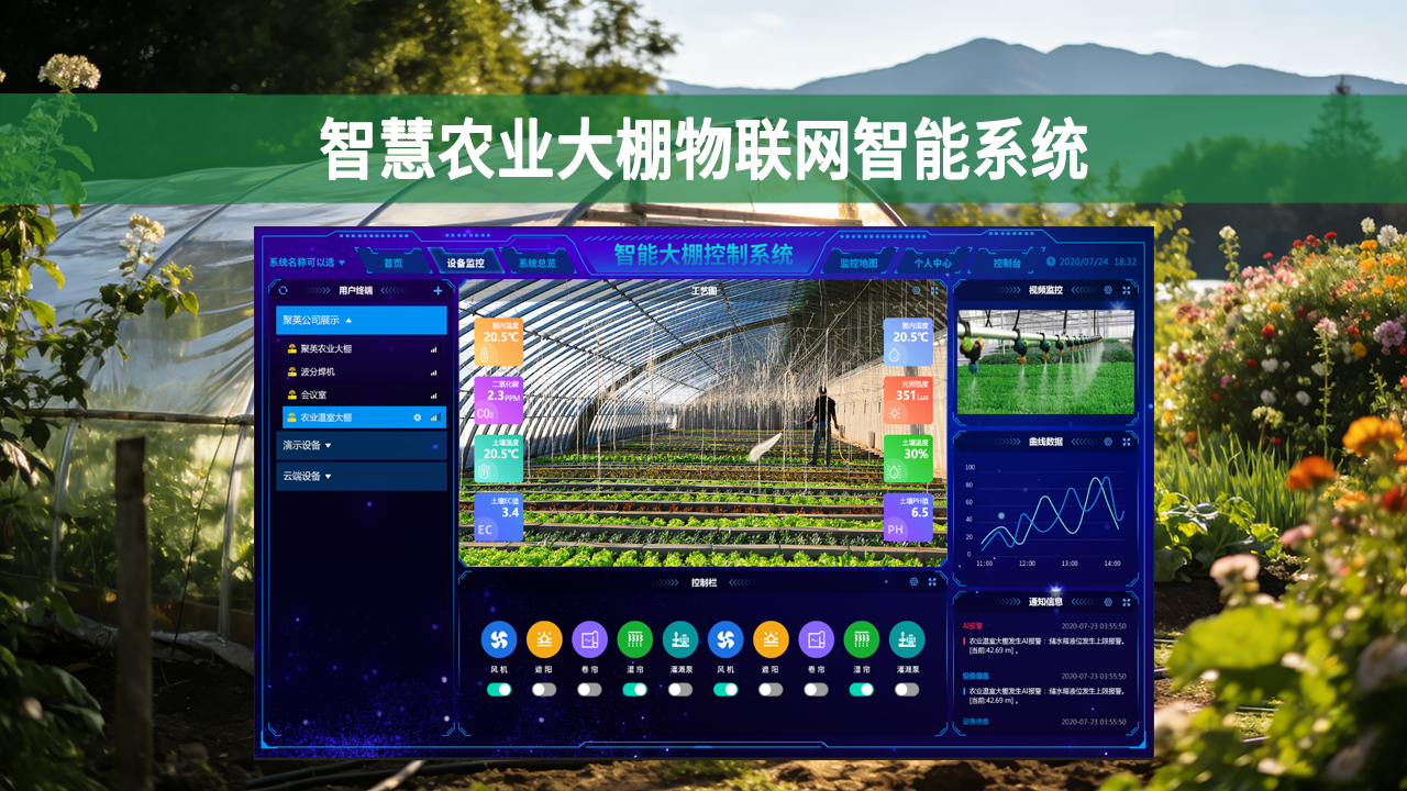 智慧农业大棚物联网系统