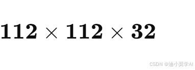 (\mathbf{112 \times 112 \times 32})