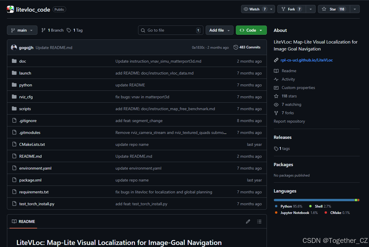 LiteVLoc: Map-Lite Visual Localization for Image Goal Navigation——用于图像 ...