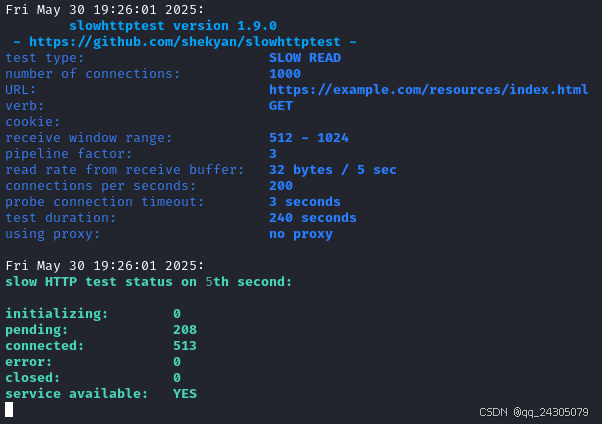 Slow Http Test slowhttptest:拒绝服务攻击模拟神器!全参数详细教程!Kali Linux教程!-CSDN博客