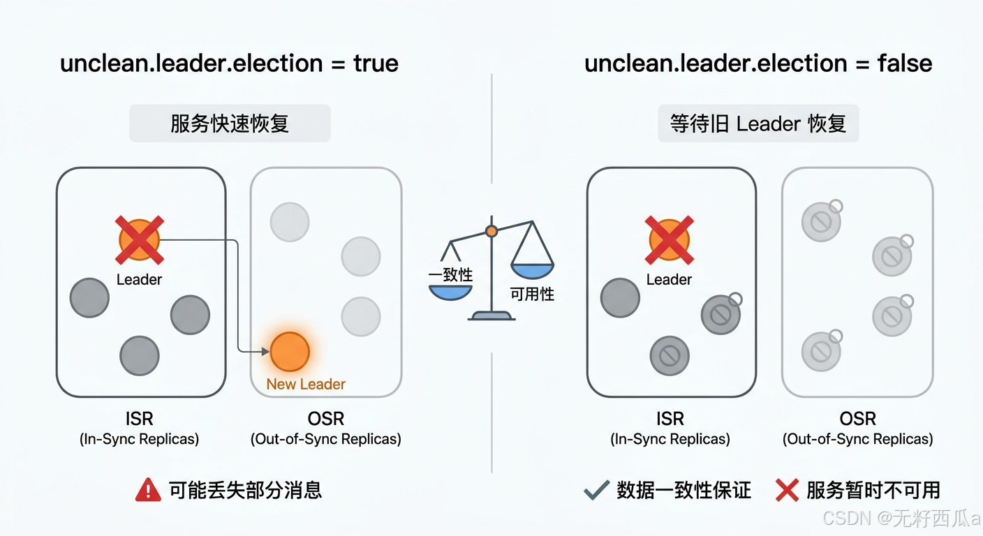 Leader failure and election strategy diagram
