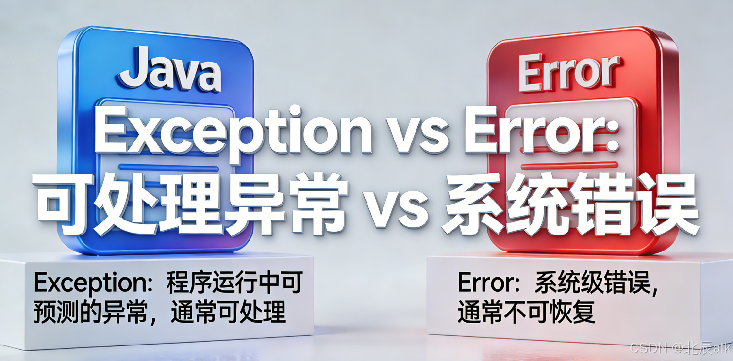 Java异常处理深度解析：从Exception到Error的完整指南-CSDN博客