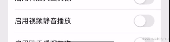 黄白助手 启用视频静音播放开关状态特写