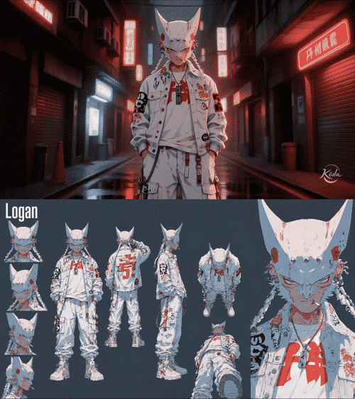 Beat-Synced Character Showcase