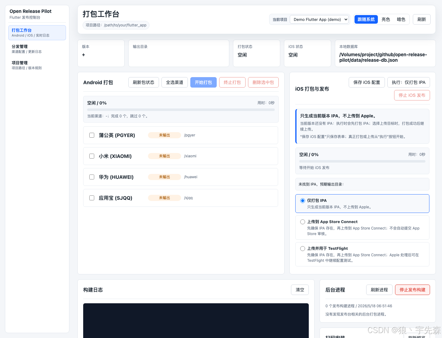 打包工作台