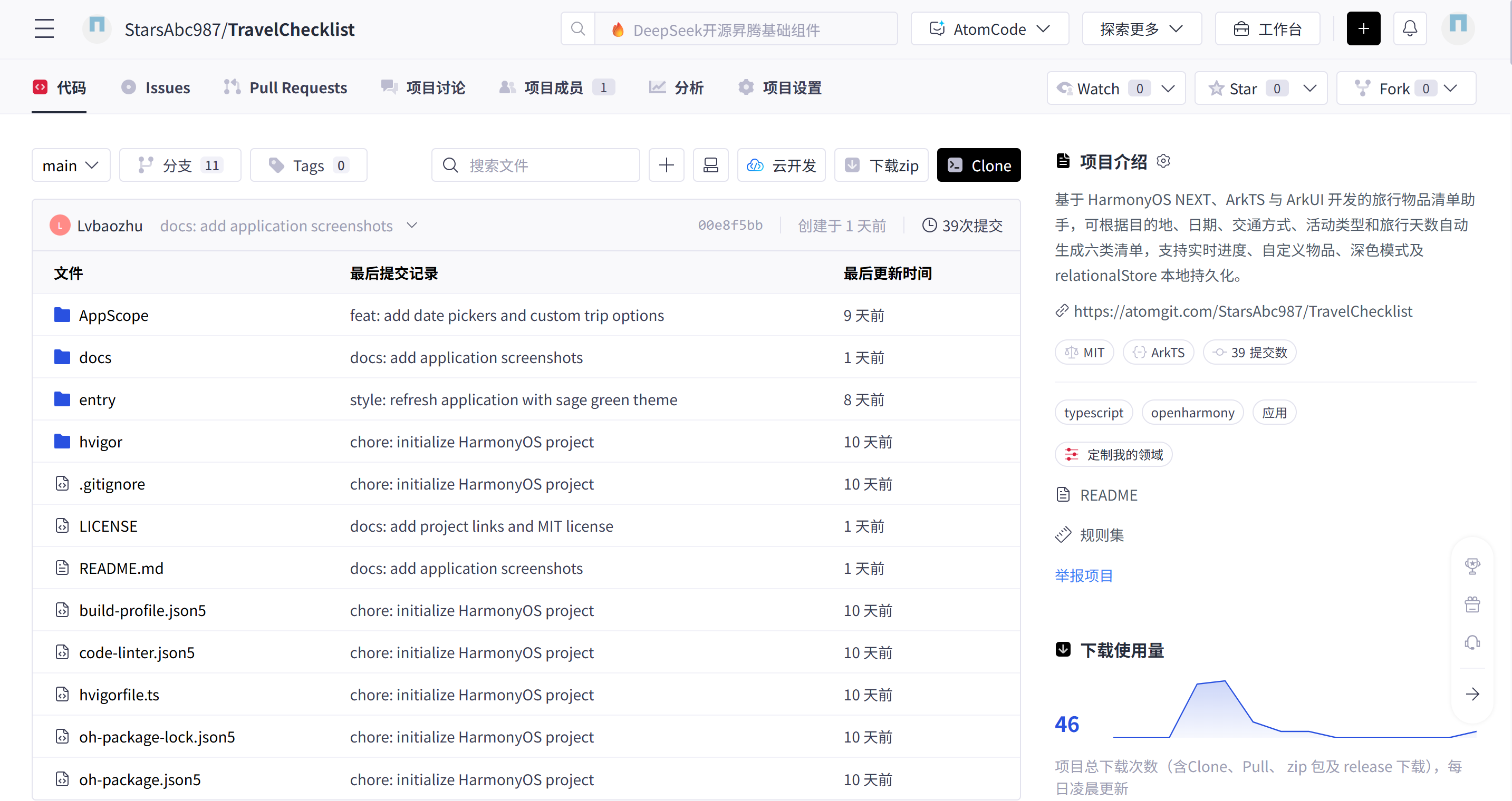 AtomGit 公开仓库与项目介绍
