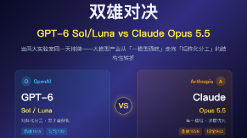 双雄对决:GPT-6 Sol/Luna vs Claude Opus 5.5 — 同日亮牌的工业密码封面图